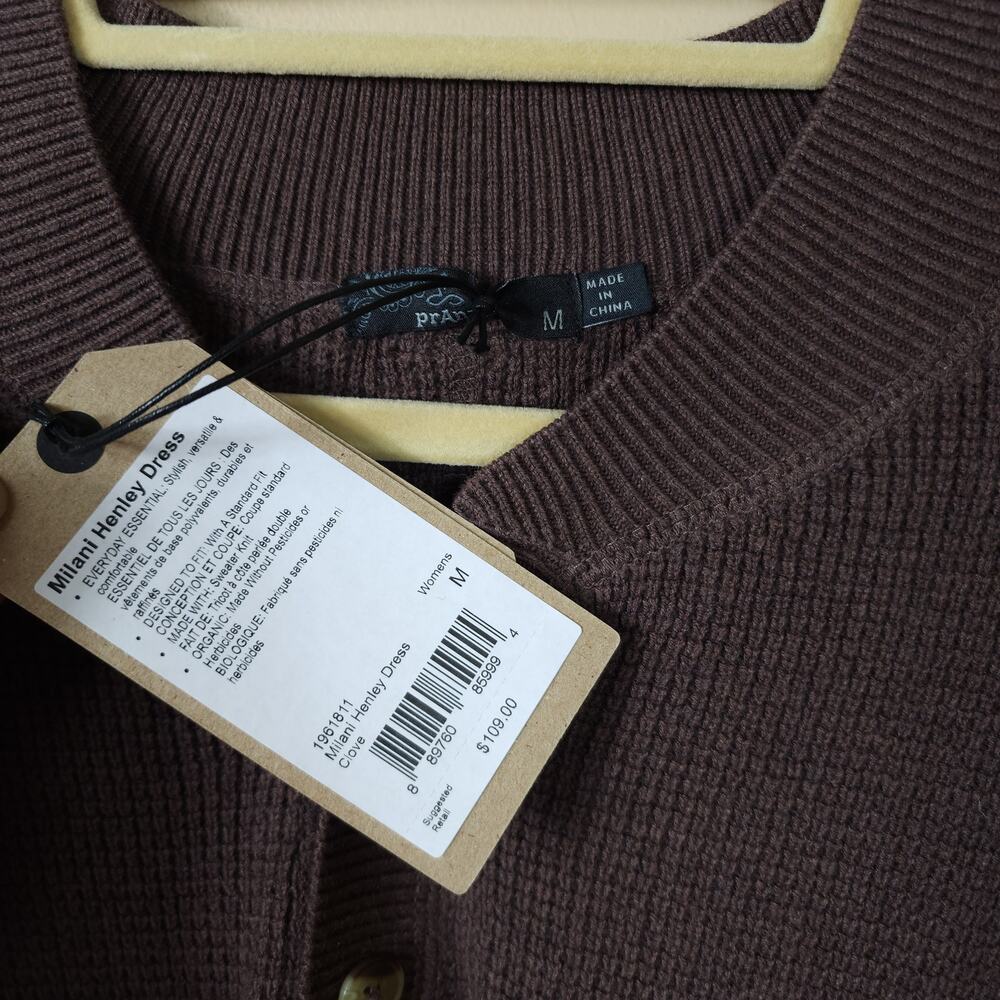 prAna Milani Henley Dress in Clove Size M - Picture 10 of 12